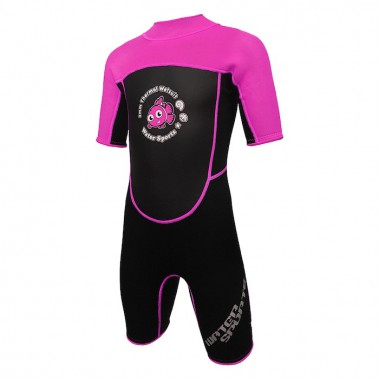 Water Sports - 3.0mm Child's High Stretch Thermal Suit (Pink)